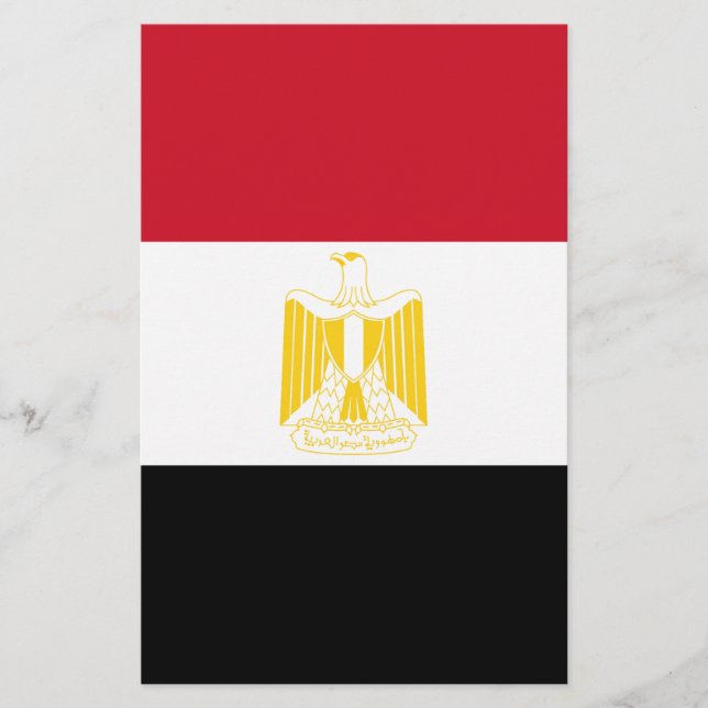 Flagge Ägyptens Briefpapier (Vorderseite)