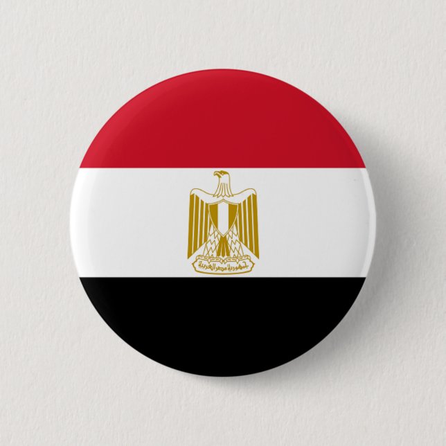 Flagge Ägyptens Button (Vorderseite)