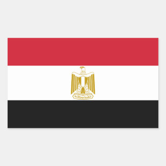 Flagge Ägyptens: Decal-Aufkleber Rechteckiger Aufkleber