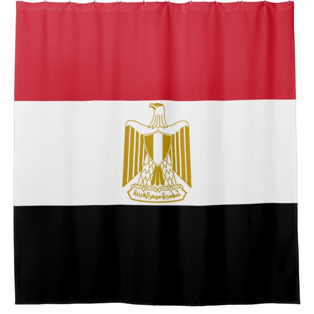Flagge Ägyptens Duschvorhang (Vorderseite)