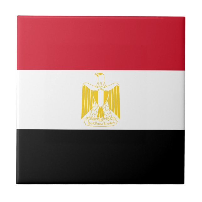 Flagge Ägyptens Fliese (Vorderseite)