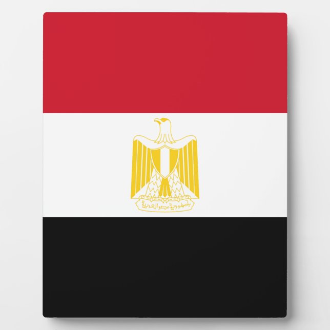 Flagge Ägyptens Fotoplatte (Vorderseite)