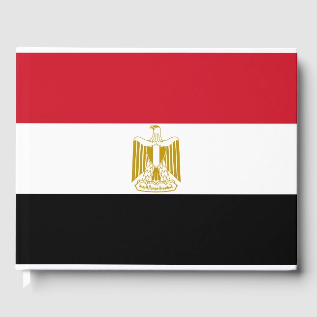 Flagge Ägyptens Gästebuch (Vorderseite)
