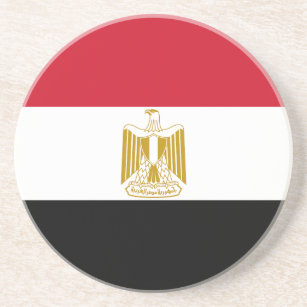 Flagge Ägyptens Getränkeuntersetzer