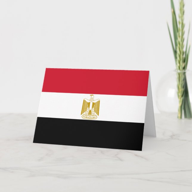 Flagge Ägyptens Karte (Vorderseite)