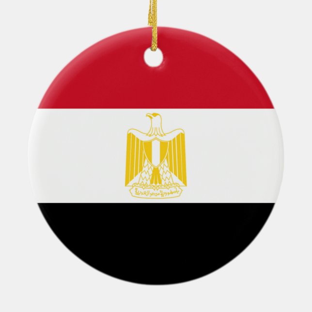 Flagge Ägyptens Keramikornament (Hinten)