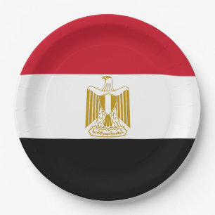 Flagge Ägyptens Pappteller