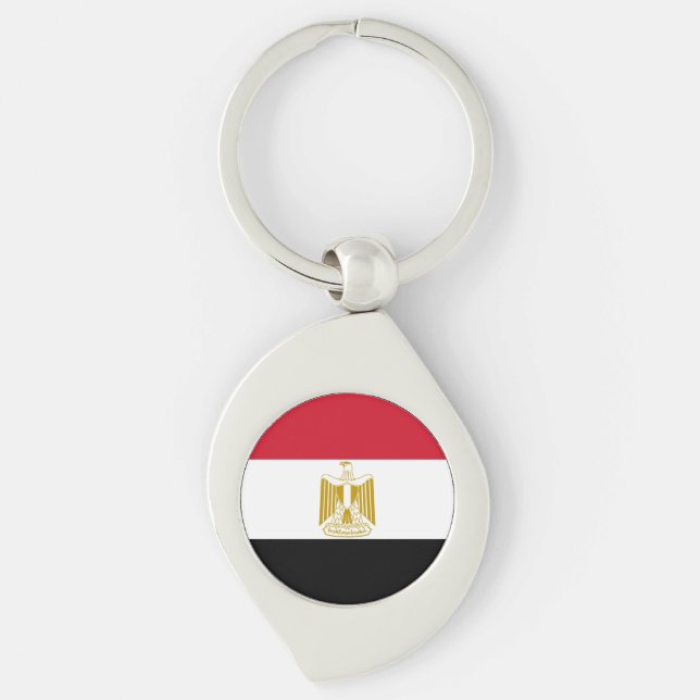 Flagge Ägyptens Schlüsselanhänger (Vorderseite)