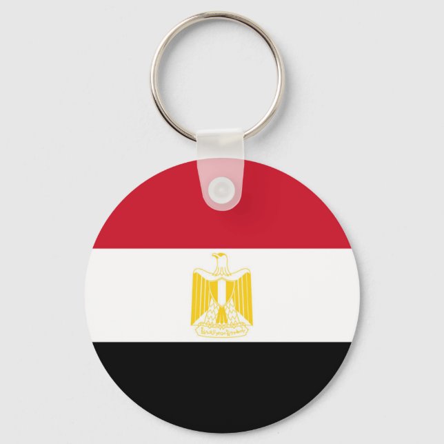 Flagge Ägyptens Schlüsselanhänger (Vorderseite)