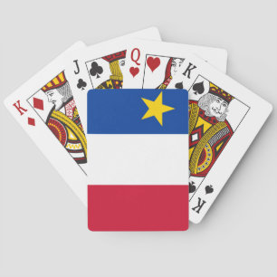 Flagge Akadiens Spielkarten