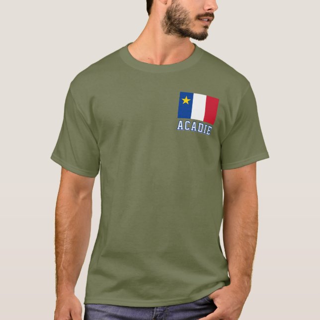 Flagge Akadiens T-Shirt (Vorderseite)
