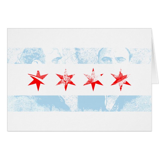 Flagge Al Capones Chicago (Vorderseite (Horizontal))