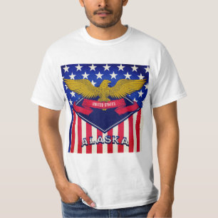 Flagge Alaska USA T-Shirt