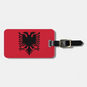 Flagge Albanien einfacher Identifikation Gepäckanhänger