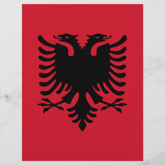 Flagge Albaniens (Vorderseite)