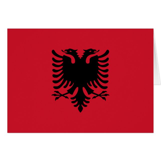 Flagge Albaniens (Vorderseite (Horizontal))