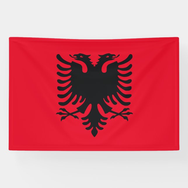 Flagge Albaniens Banner (Horizontal)