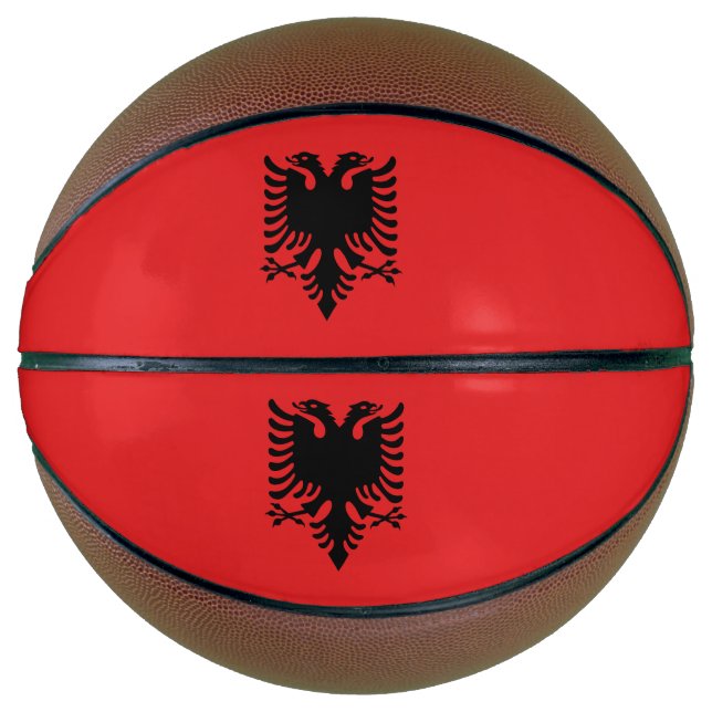 Flagge Albaniens Basketball (Vorderseite)