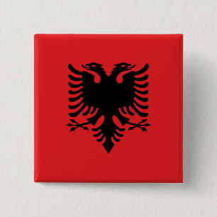 Flagge Albaniens Button