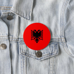 Flagge Albaniens Button