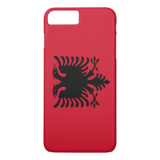 Flagge Albaniens Case-Mate iPhone Hülle (Rückseite)