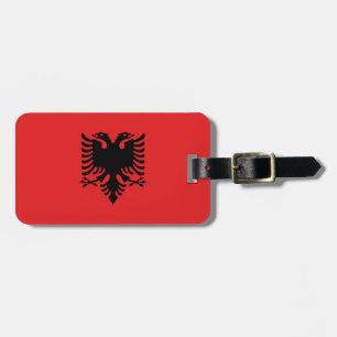 Flagge Albaniens Gepäckanhänger