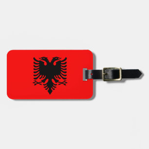 Flagge Albaniens Gepäckanhänger