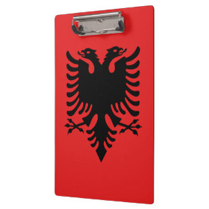 Flagge Albaniens Klemmbrett