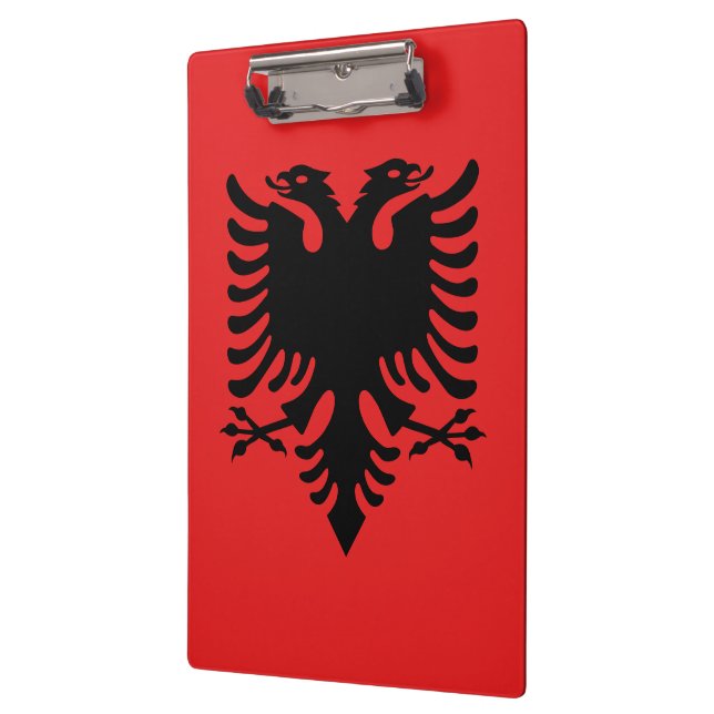 Flagge Albaniens Klemmbrett (Links)