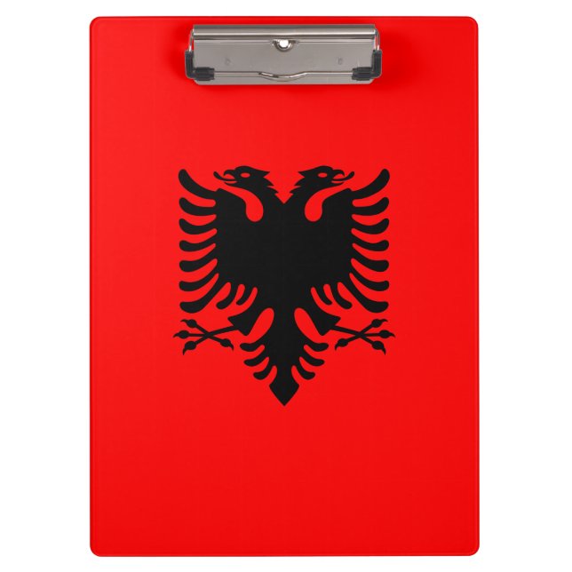 Flagge Albaniens Klemmbrett (Vorderseite)