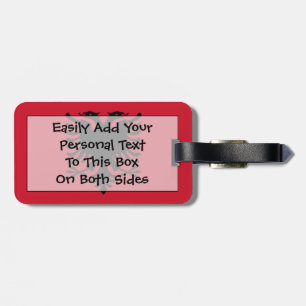 Flagge Albaniens leicht ID Gepäckanhänger