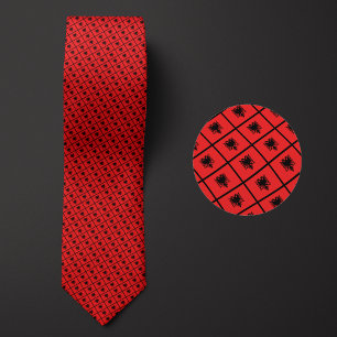 Flagge Albaniens Muster Krawatte