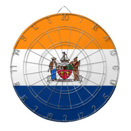 Flagge Albaniens (New York) Dartscheibe