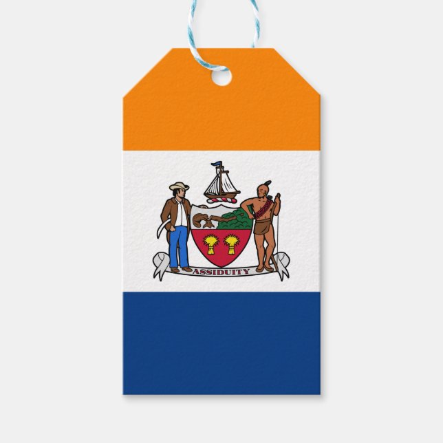 Flagge Albaniens, New York Geschenkanhänger (Vorderseite)