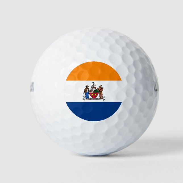 Flagge Albaniens, New York Golfball (Vorderseite)