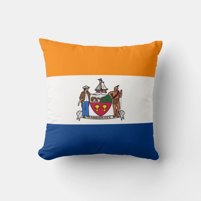 Flagge Albaniens (New York) Kissen (Vorderseite)