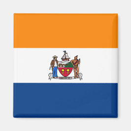 Flagge Albaniens (New York) Magnet