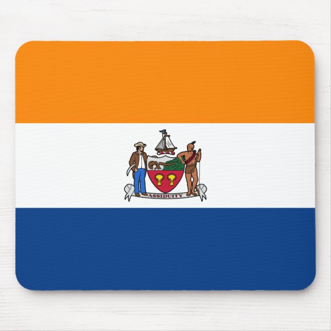 Flagge Albaniens, New York Mousepad (Vorne)