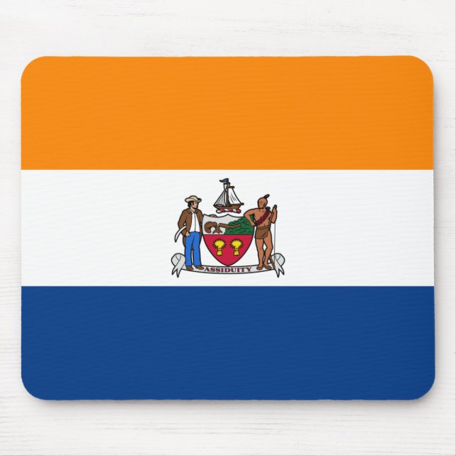 Flagge Albaniens (New York) Mousepad (Vorne)