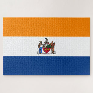 Flagge Albaniens (New York) Puzzle