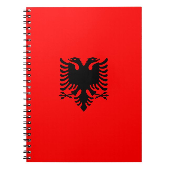 Flagge Albaniens Notizblock (Vorderseite)