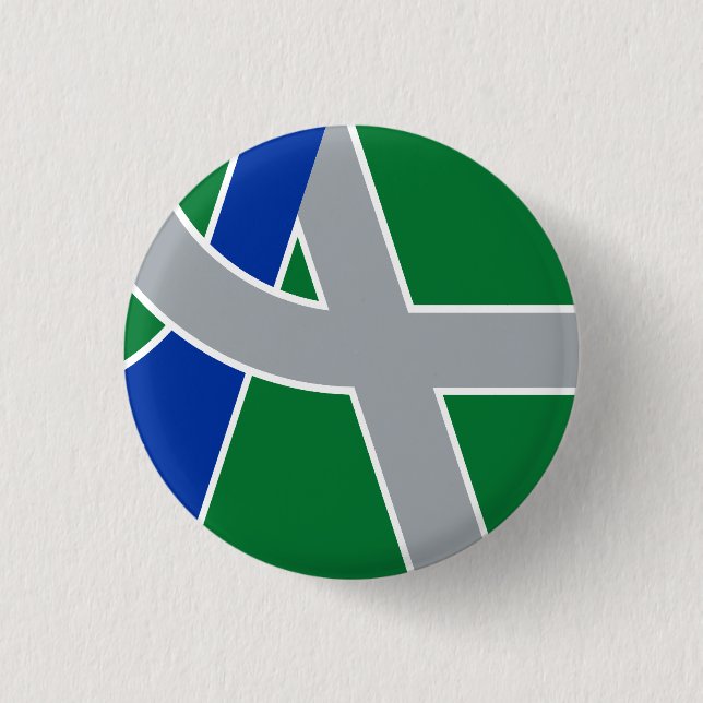 Flagge Albaniens, Oregon Button (Vorderseite)