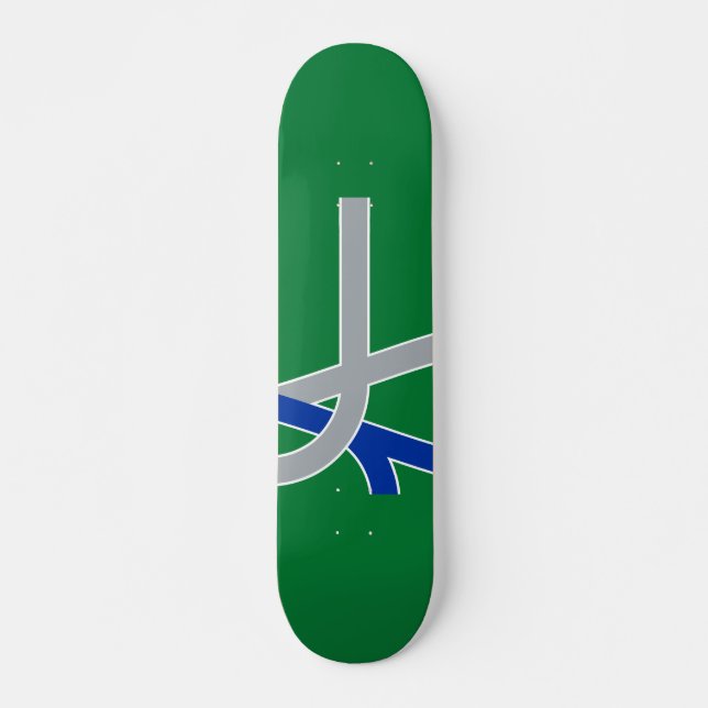Flagge Albaniens, Oregon Skateboard (Vorne)