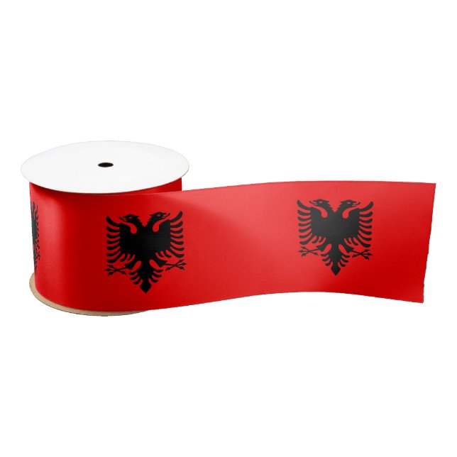 Flagge Albaniens Satinband (Spule)