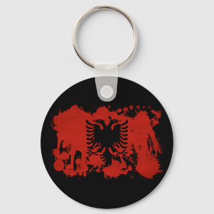 Flagge Albaniens Schlüsselanhänger