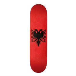 Flagge Albaniens Skateboard