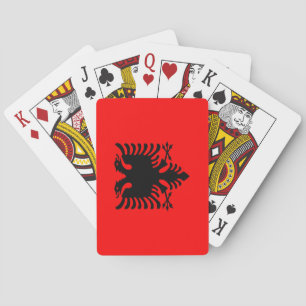 Flagge Albaniens Spielkarten