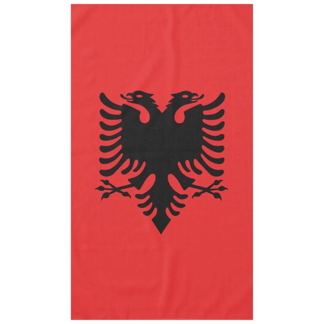 Flagge Albaniens Tischdecke (Vorderseite)