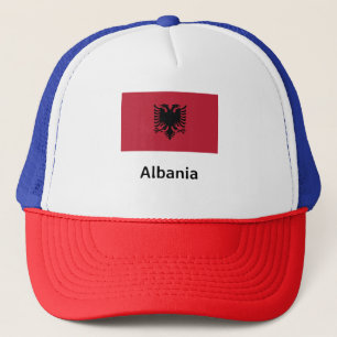 Flagge Albaniens Truckerkappe