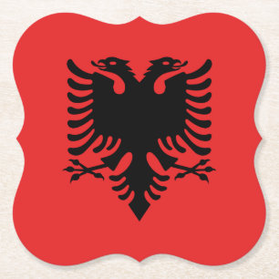 Flagge Albaniens Untersetzer